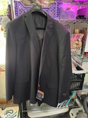 Men's Black Sport Coat - Carlo Lusso